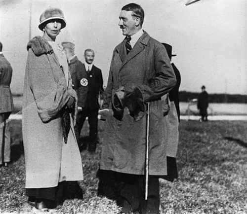 Adolf Hitler in conversation with Victoria Melita of Russia in Fröttmanning